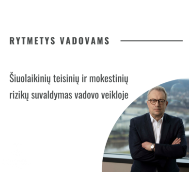 Rytmetys vadovams.