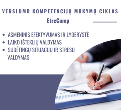 VERSLUMO KOMPETENCIJŲ MOKYMŲ CIKLAS EntreComp