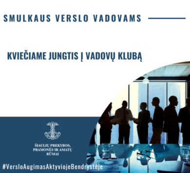 Smulkaus verslo vadovų klubo susitikimas