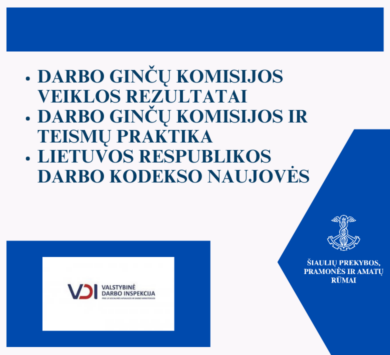 LR VDI DARBO GINČŲ KOMISIJOS MOKYMAI