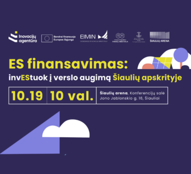 ES finansavimas: Investuok į verslo augimą Šiaulių apskrityje