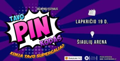 Įmonės kviečiamos tapti jaunimo galimybių festivalio TAVO PIN KODAS 2026 dalimi