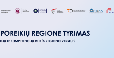 Šiaulių PPAR atlieka verslo poreikių regione tyrimą