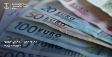 Netesybos: kada jos mokamos ir kada gali būti mažinamas jų dydis?